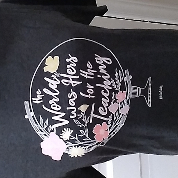 Fruit of the Loom gray teacher shirt - Picture 2 of 3